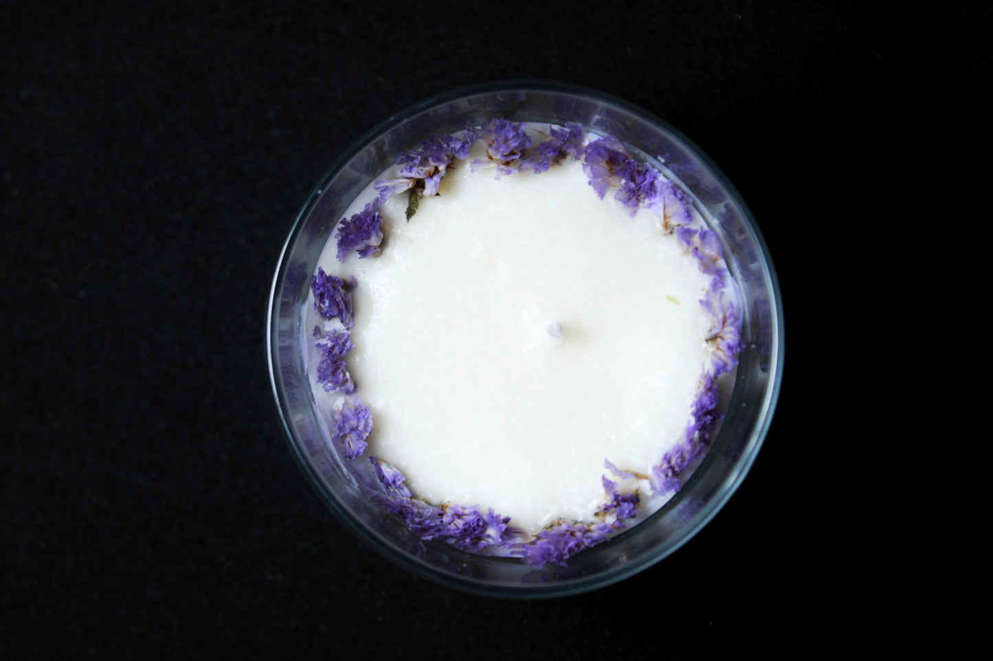 Lavender Marble Candle